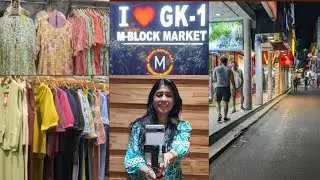 Exploring GK-1 M Block Market | Local Shopping | Brands | Zara | Fendi | MK | Gucci | Food