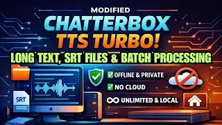Chatterbox TTS Turbo Modified  Long Text, SRT Files & Batch Processing Made Easy #chatterbox