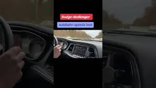 Test prędkości na auto banie w Niemczech. #dodge #chellenger #srt #speed