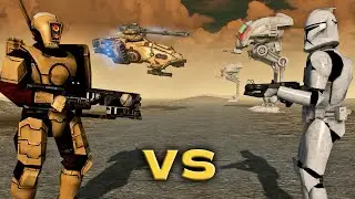 STAR WARS vs WARHAMMER 40K - Clone Troopers vs Tau Empire (4K)