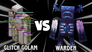 Minecraft glitch golam vs warden #comedy 