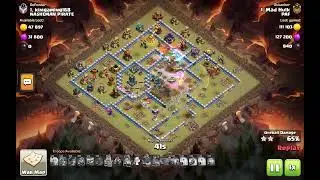 TH 17 Destroyed by TH 15!! War attack clash of clans. Best attack strategy th15.