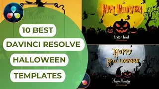 10 Best DaVinci Resolve Halloween Templates 2021