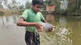 Hook fish hunting | bottle fishing | amazing fishing video | HT Village Fishing