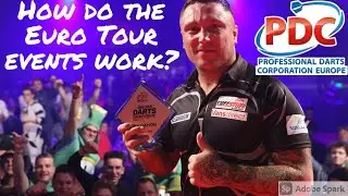 How does the Darts European Tour work?