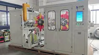 Fully Automatic Pipe Coiler With Strapping and Unloaduing For HDPE pipes PERT PEX pipes &Phi;16-32m