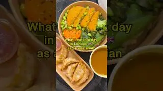 What I eat in a day in London (vegetarian) 🌱 #london #vegetarian #whatieatinaday