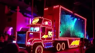 Paint the Night Parade at Disney California Adventure - updated version with the Incredibles 6-24-18