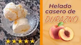 Cómo hacer un rico y sencillo helado de durazno en casa 🍨🍑