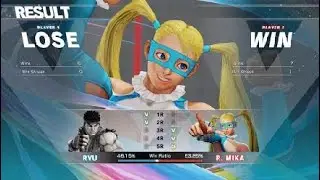 STREET FIGHTER V DukezKing(R.Mika) Vs F4CE(Ryu)