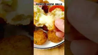 🔥 Super Crispy Potato Cheese Balls | Easy Party Snack Recipe 🧀🥔 #shorts