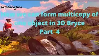 How we can form multicopy of one object in 3D Bryce