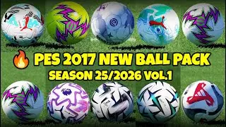 🔥 Новый набор мячей PES 2017 Сезон 25/2026 Том 1