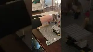 Lego TRex destruction