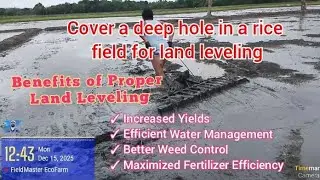 COVER A DEEP HOLE| Proper Land Preparation for Hybrid | Drone Direct Seeding 