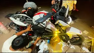 Apache 160 2v modification & accessories🔥DRL,visor,tail tidy,tyre hugger,bar end mirror,exhaust