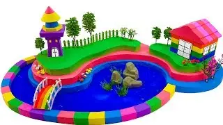 Learn Colors Shape It Sand Lighthouse and Forest With Nursery Rhymes Songs For Kids