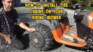 How To Install Tire Chains on your Riding Mower