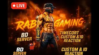 🔥 FREE FIRE LIVE (BD Server) 🔴 | Challenging Custom Rooms & Game ID Reaction | Rab7Gaming