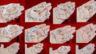 New silver anklets design with wight & price latest latest bracelet Payal with design