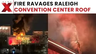 Raleigh convention center roof 2-alarm fire linked to suspected gas leak, chaos unfolds | NewsX