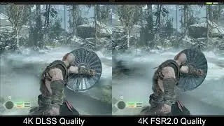 God of War 4K DLSS Quality vs FSR2.0 Quality
