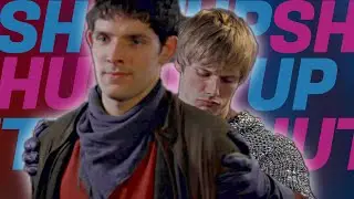 Merlin & Arthur ✘ SHUT UP + sleep with me