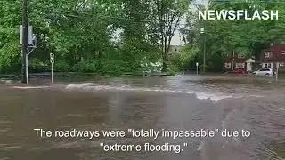 Severe Floods Overtake Streets in Bergen County