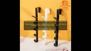 1005003467042052 Creative Home Multifunctional 5 Hooks Portable Wardrobe Coat Hook Kitc
