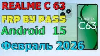 Realme C63 Rmx 3939 | Frp Bypass/Google Account Unlock Android 15| 2026