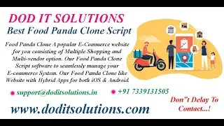 FOOD PANDA CLONE | FOODPANDA SCRIPT - DOD IT Solutions
