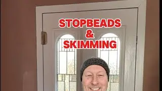 Staircase wall and stop bead installation #plasterer #plastering #diy #homerepair #decorating
