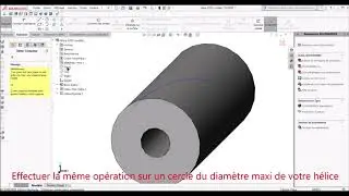 conception h&eacute;lice sous SolidWorks conduite de projet 2020