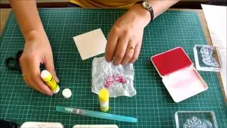 Faux Silk effect for paper craft projects