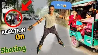 Morning skating public reaction 😱. skating beginner // skating race | Best skating shoes