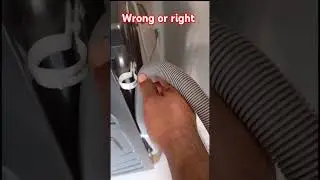 Washing Machine Drain Pipe 100 % Right Setting.