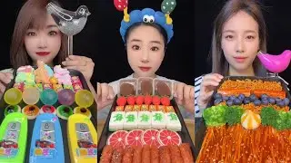 Power Crunch Chocolate & Color Candy 🍫🌈 | ASMR Eating Sounds to Replay