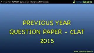CLAT 2008-2017 Q&A - Elementary Mathematics