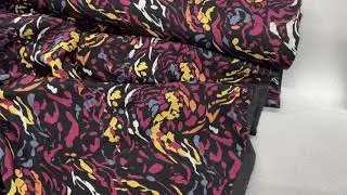 Printed Double Knit Ponte Roma - Abstract
