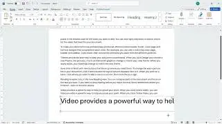WORD - Lesson 02 &ndash; Creating New Document, Filling Text, Selection Methods