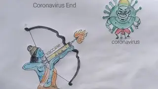how to draw coronavirus and vaccine drawing easy steps for beginners