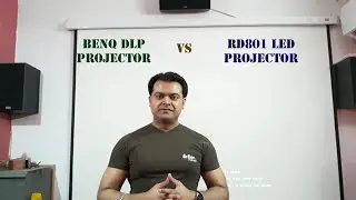 Benq DLP Projector VS RD801 LED Projector Demo part I // The technoboy
