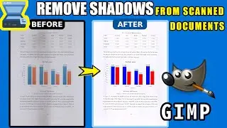 Fix Scanned Documents with Shadows in GIMP | Clean Black Edges & Glare Easily!