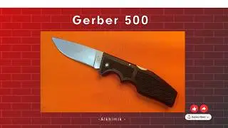Gerber 500.Tiny folding knife with back lock. Portland, OR, USA