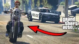 MOTOCYKLISTA vs 3 POLICJANTÓW! GTA 5 Online Hogaty i EKIPA 