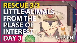 Rescue 3 small animals from the Place of Interest Hiding Spot DAY 3 Genshin Impact 2.3