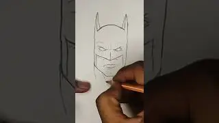 How to draw a Batman face 🦇🦇 #shorts