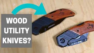 HUSKY Chrome Wood Utility Knife (2.99 in.) Review