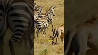 How Zebra Stripes Confuse Predators?!🦓#zebra #wildlife