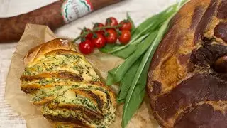 Medvehagymás-fetás babka